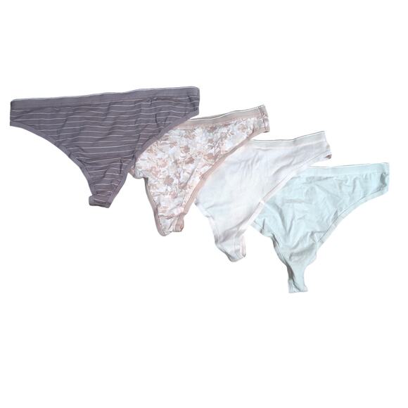JoySpun Seamless Thong Panty Underwear Thongs Womens Small 4 Pack - Picture 1 of 5